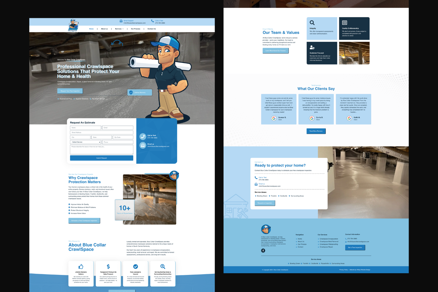 Mockup de site desenvolvido pela Paschoal Colombini